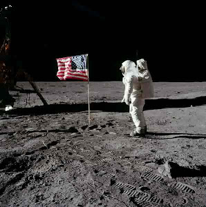 THE FIRST FLAG ON THE MOON