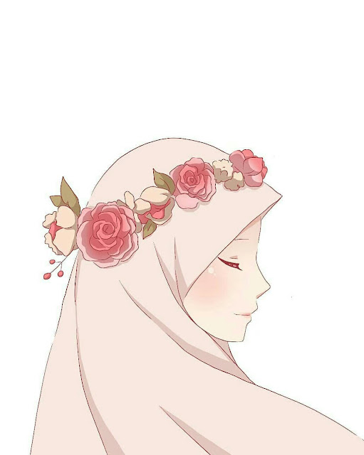 Kartun Anime Wallpaper Hijab Muslimah Beautiful Cute - Cartoon Hijabi