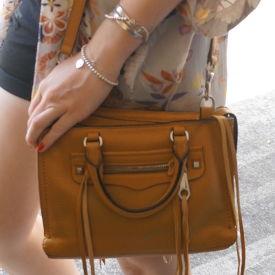Rebecca Minkoff micro Regan satchel in Harvest Gold | awayfromtheblue