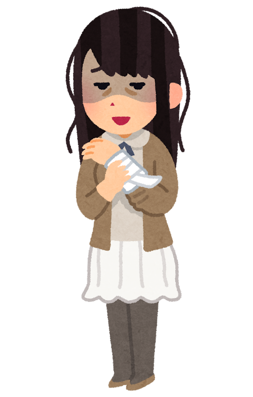 心に闇を抱えた人のイラスト 女性 かわいいフリー素材集 いらすとや