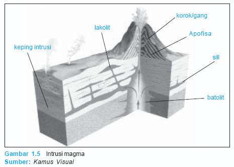 Pengertian Proses Contoh Gejala Vulkanisme Ss Belajar