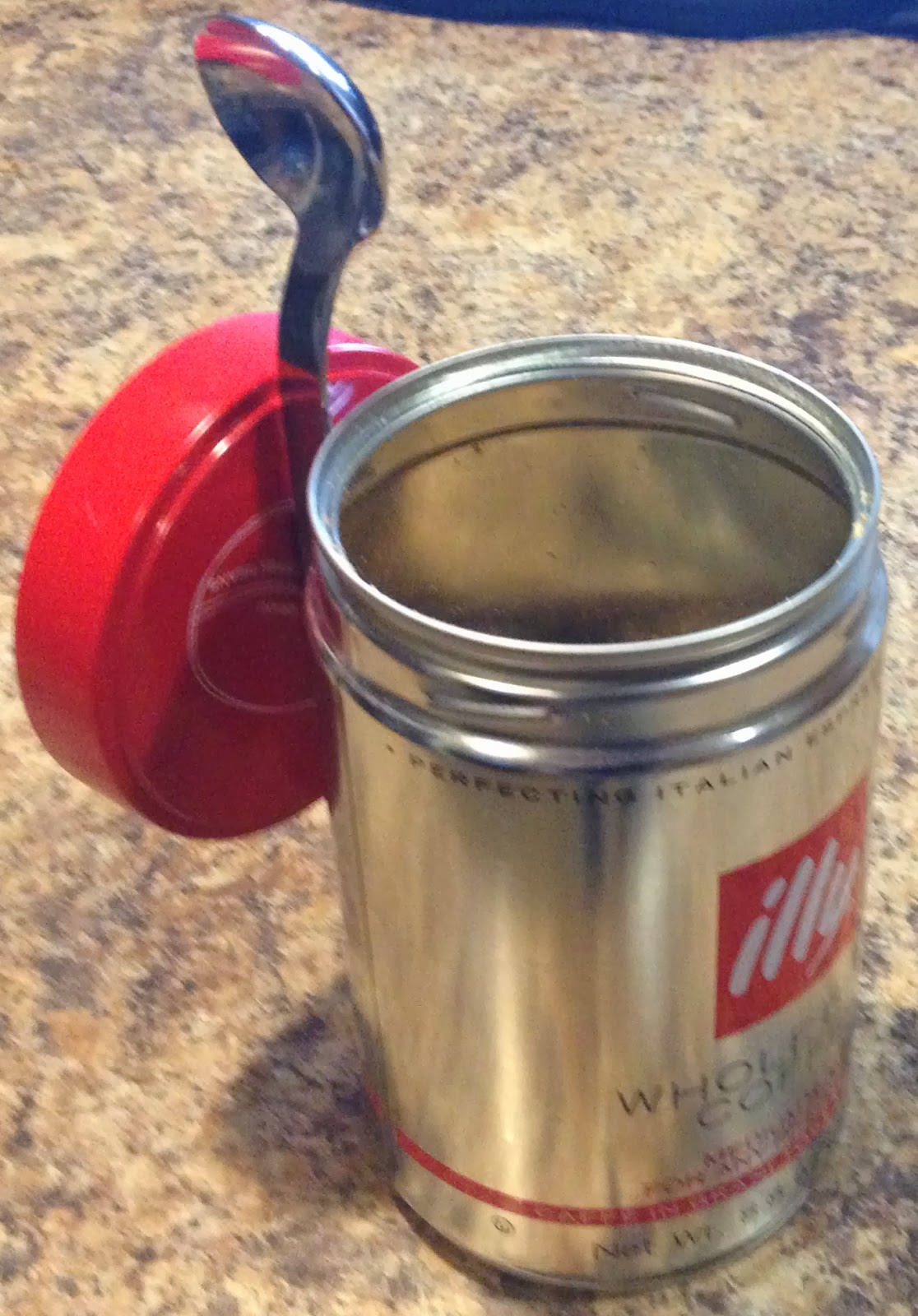 The Amateur Barista The "Illy Coffee empty cans" Project