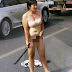Angry Woman Strips N*ked in Public and Attacks Drivers with Iron Rod (Photo+Video) 
