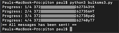 python free SMS