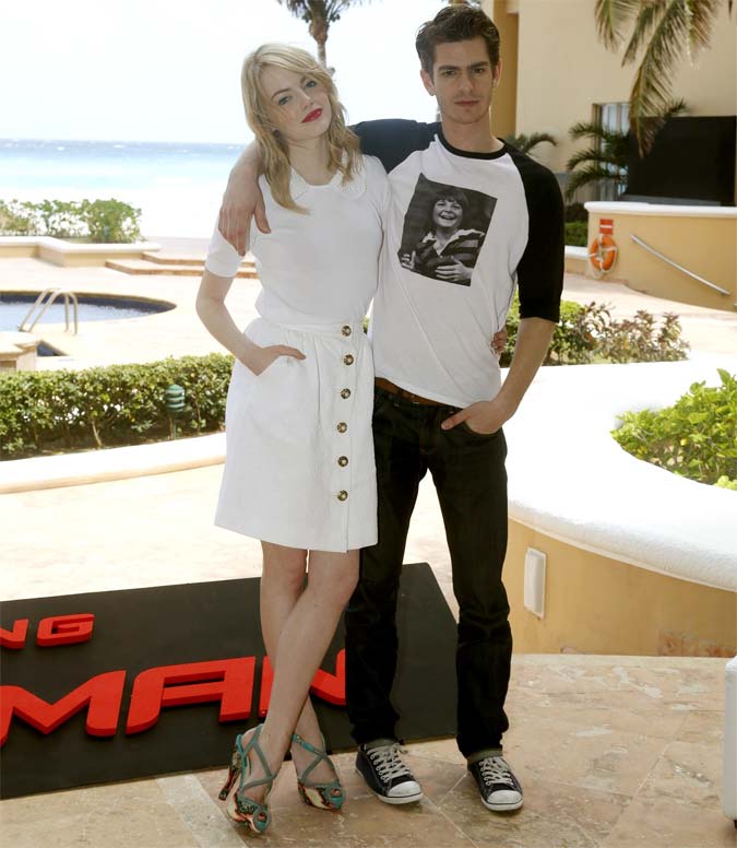 [FOTOS] Emma Stone e Andrew Garfield: 'The Amazing Spider-Man' photocall, em Cancun - 16 de Abril de 2012