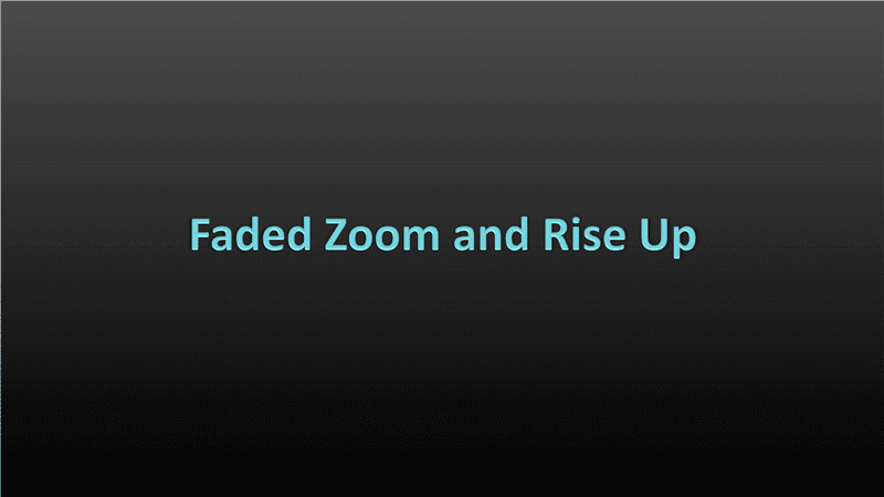 Fade Animation In Powerpoint