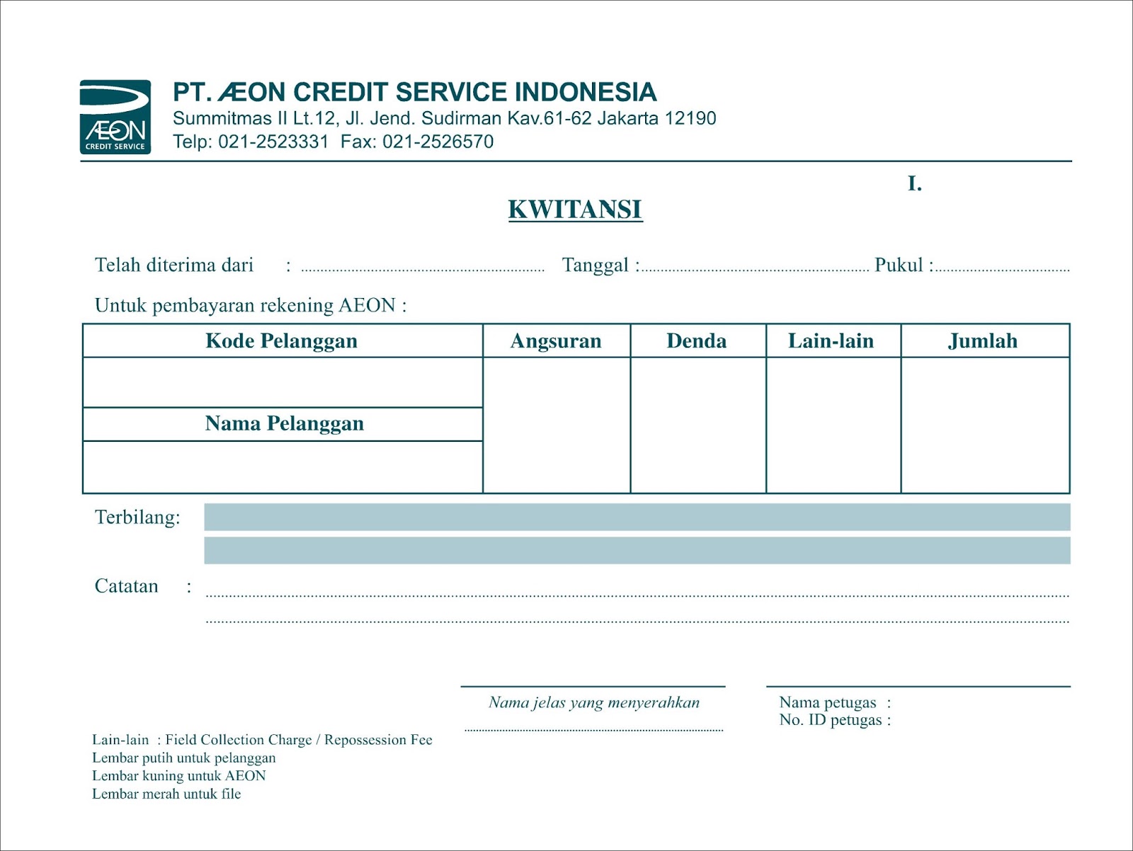Contoh Kwitansi Rental Mobil Jakarta Lucu G