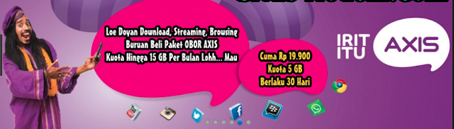 Harga Paket Internet Murah OBOR Axis Harga Paket Internet Murah OBOR Axis