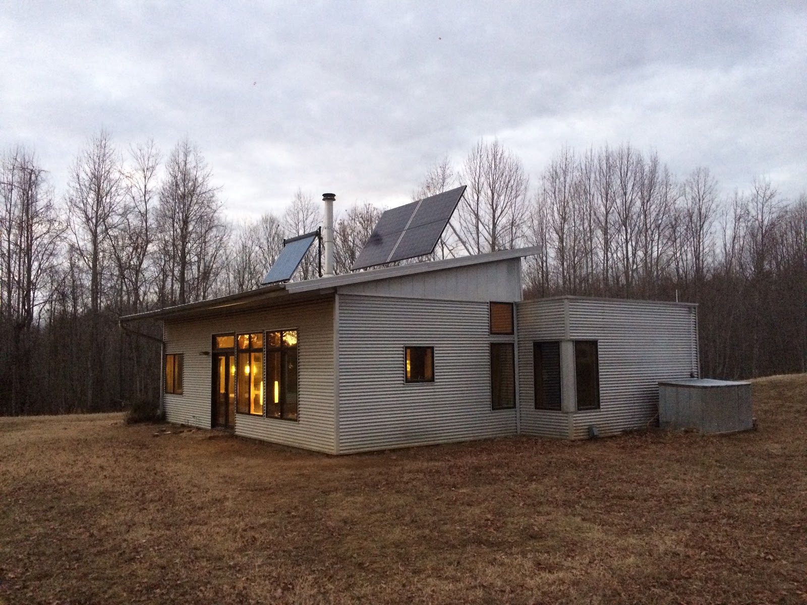 Modern Off Grid Prefab House Embraces Snow When Passive Solar And
