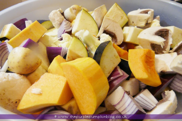 Oven Baked Vegetable Curry with Lemon Turmeric Rice | The Purple Pumpkin Blog