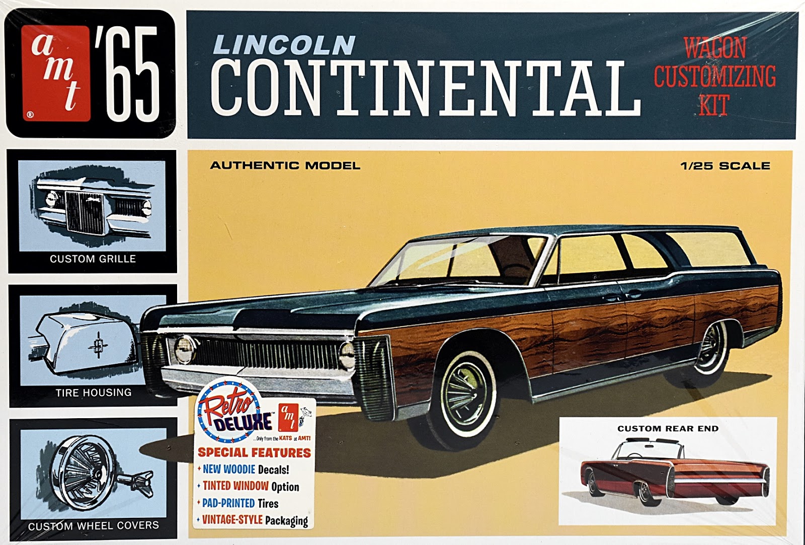 AMT 1/25 1965 LINCOLN CONTINENTAL CONVERTIBLE WAGON INTERIOR AND RELATED PARTS 