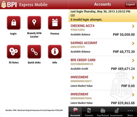 BPI Express Mobile App