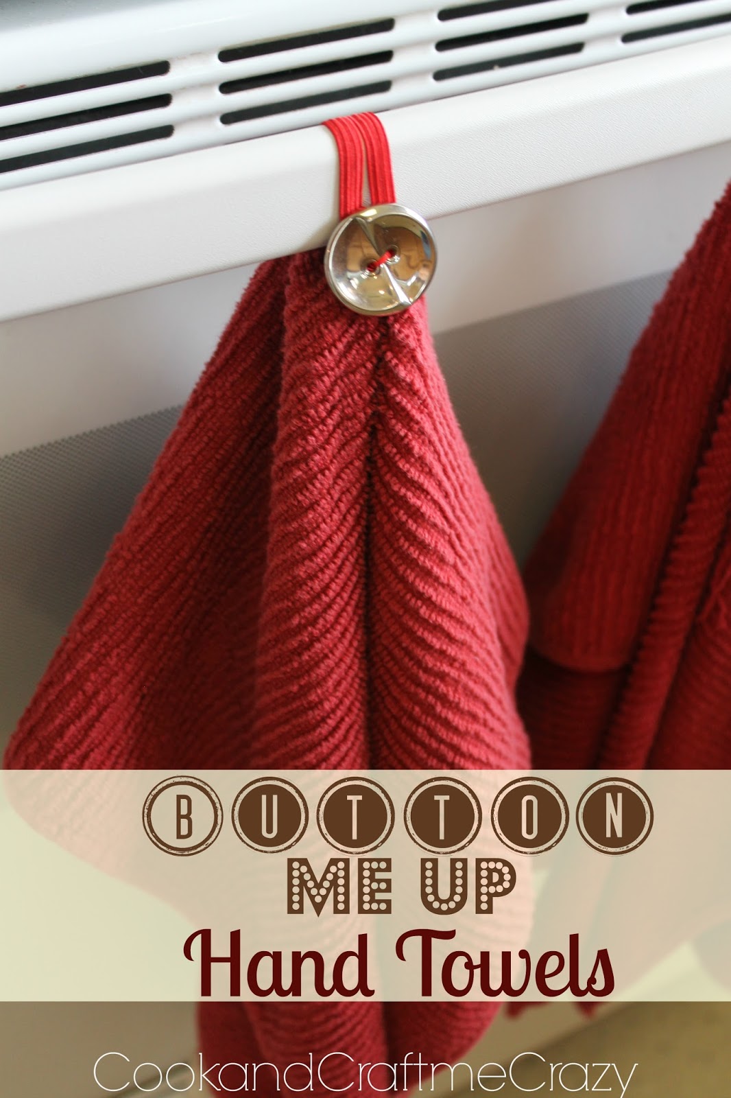Cook and Craft Me Crazy Button Me Up Hand Towels