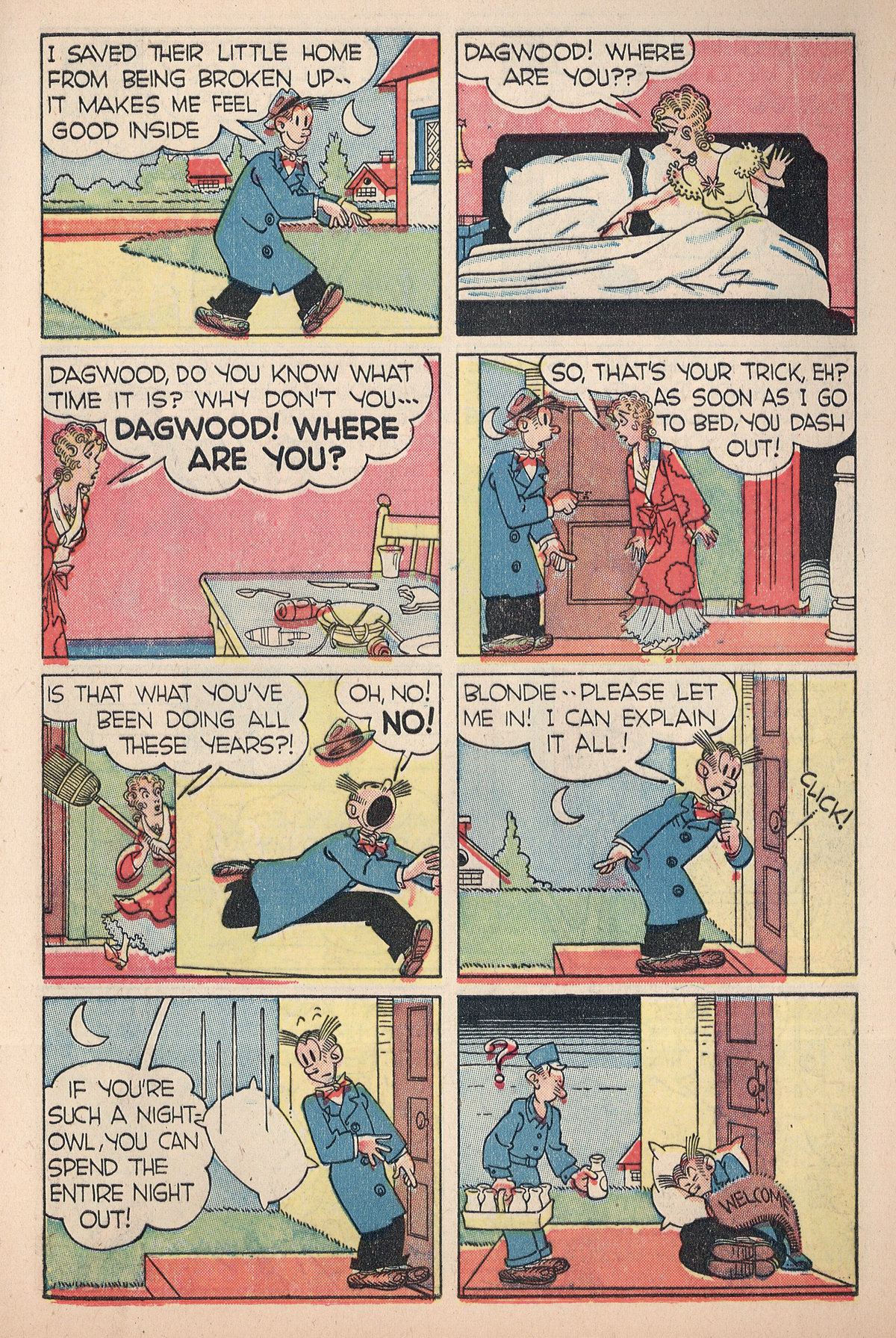Read online Blondie Comics (1947) comic -  Issue #7 - 7