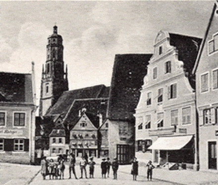 Nordlingen Brettermarkt in 1918