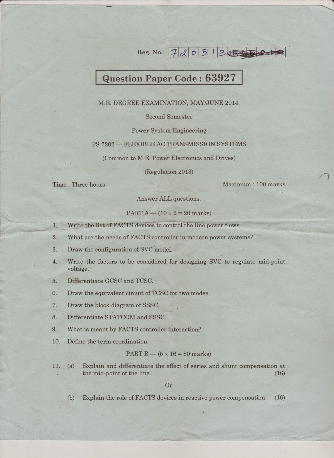 ANNA UNIVERSITY ME(MASTER OF ENGINEERING)PREVIOUS QUESTION PAPERS