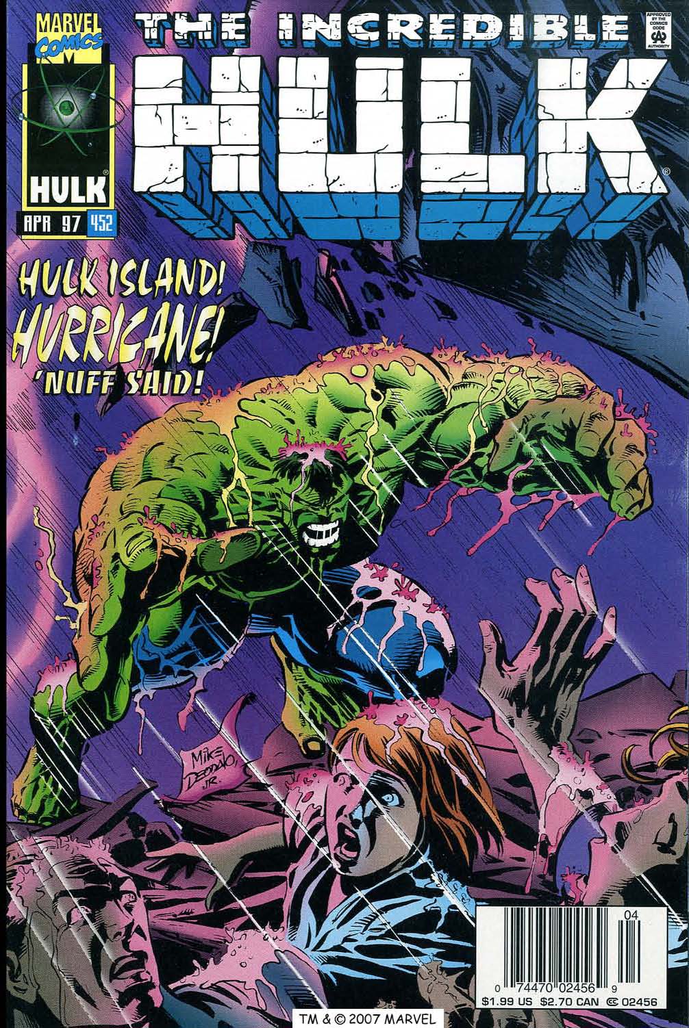 Read online The Incredible Hulk (1968) comic -  Issue #452 - 1