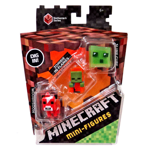 Lego Minecraft Slimes Set of 3 Mini Slime Cubes Heads - 21240