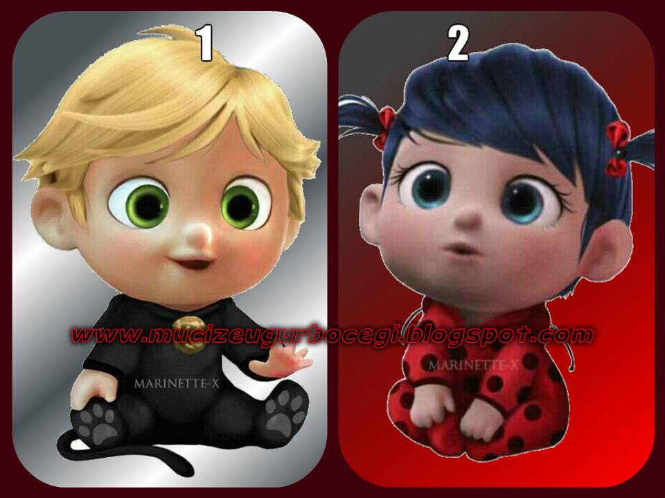 Kara Kedinin bebek versiyonu ve Uğur Böceğinin bebek