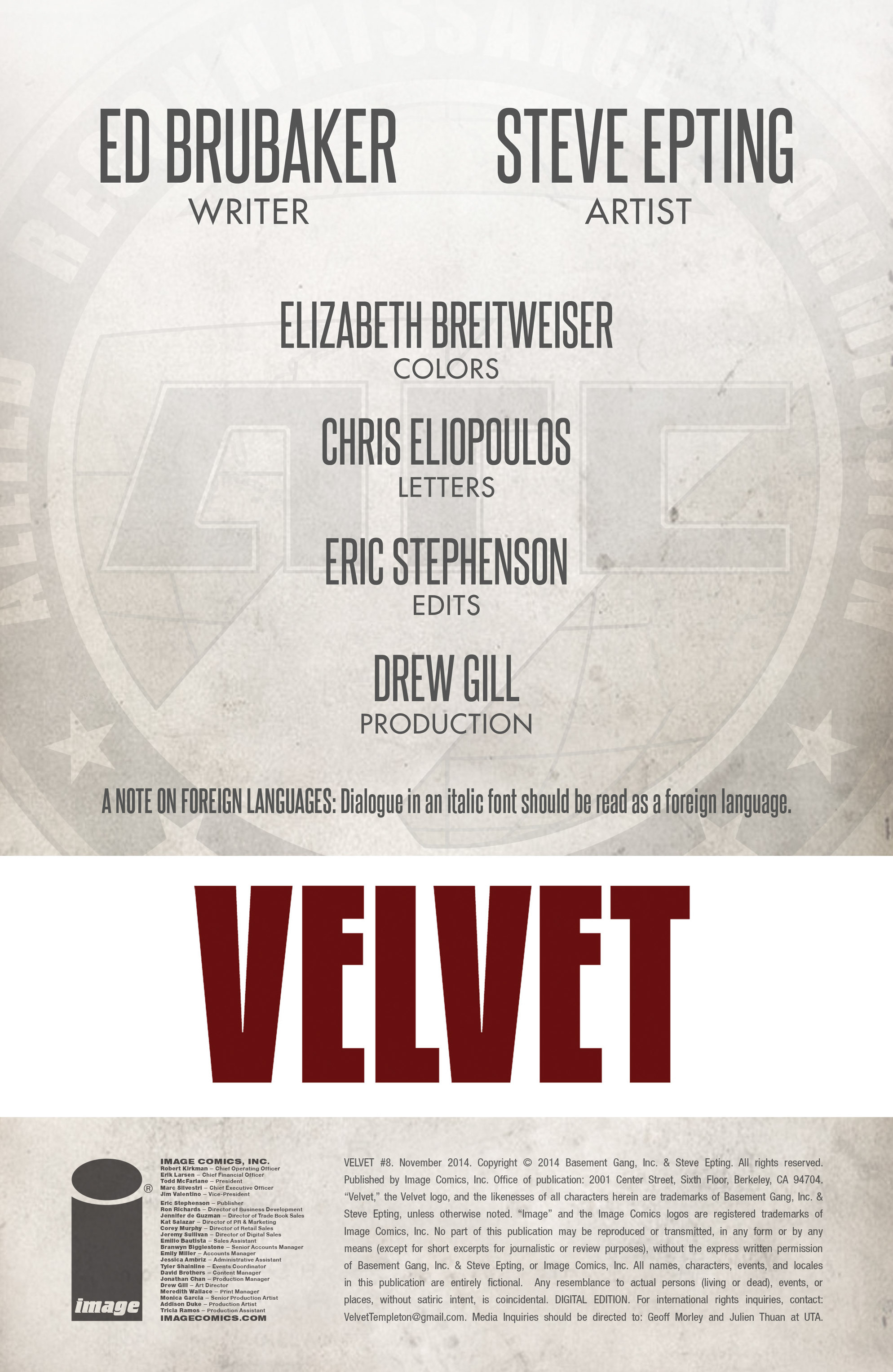 Read online Velvet comic - Issue #8 - 2