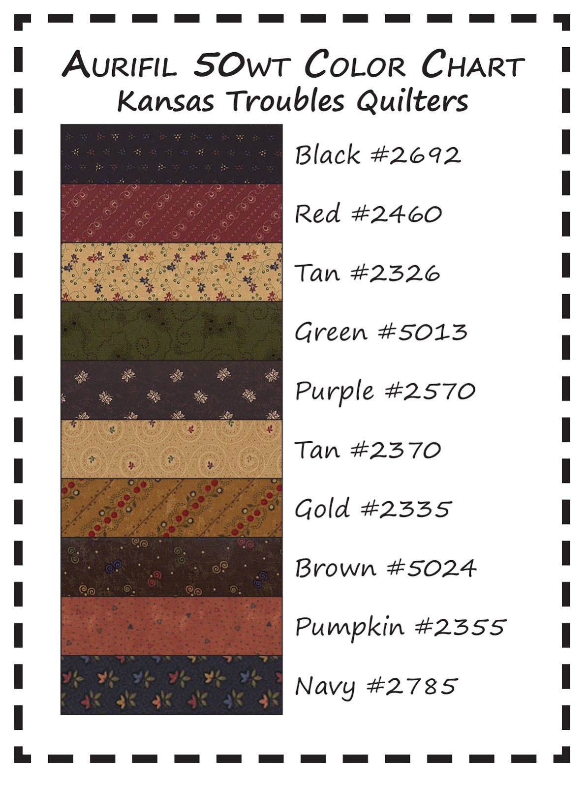 feel free to print our kt thread color chart from here or our website for handy pocket reference - Aurifil Thread Color Chart feel free to print our kt thread color chart from here or our website for handy pocket reference - Aurifil Thread Color Chart