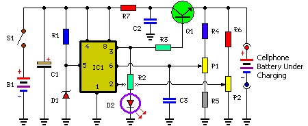 Mobile Cellphone Battery Charger Circuit | Wiring Diagram circuit