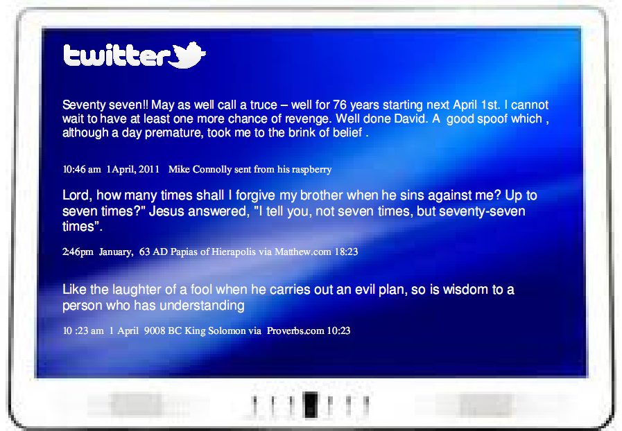 David's Blog: April 2011