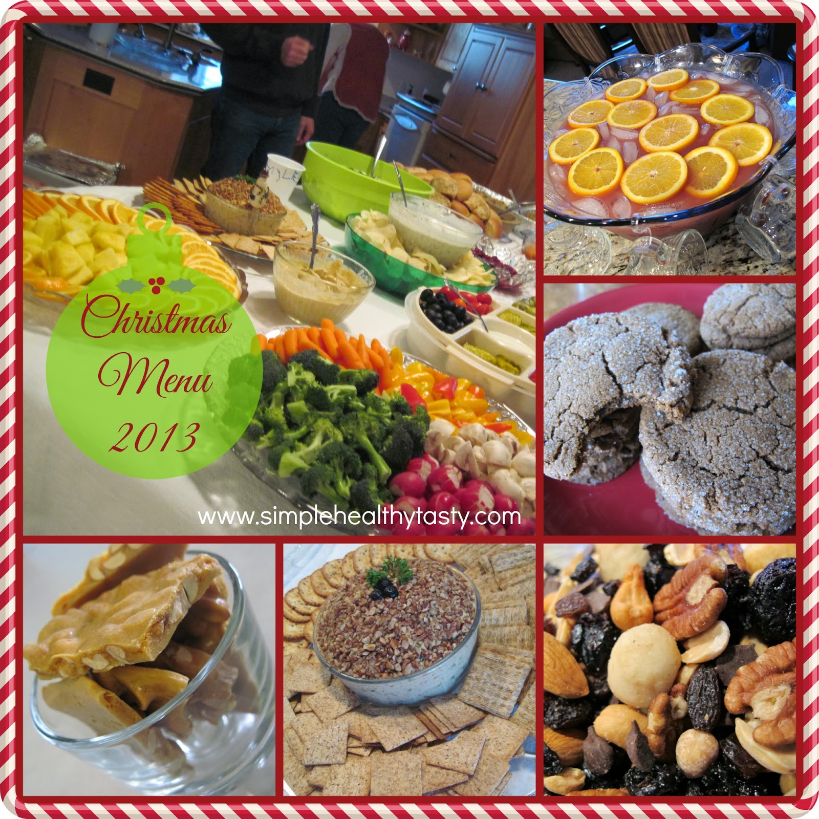 Christmas Nontraditional Dinner Menu