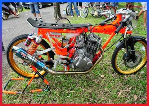 Foto motor drag ninja satria fu