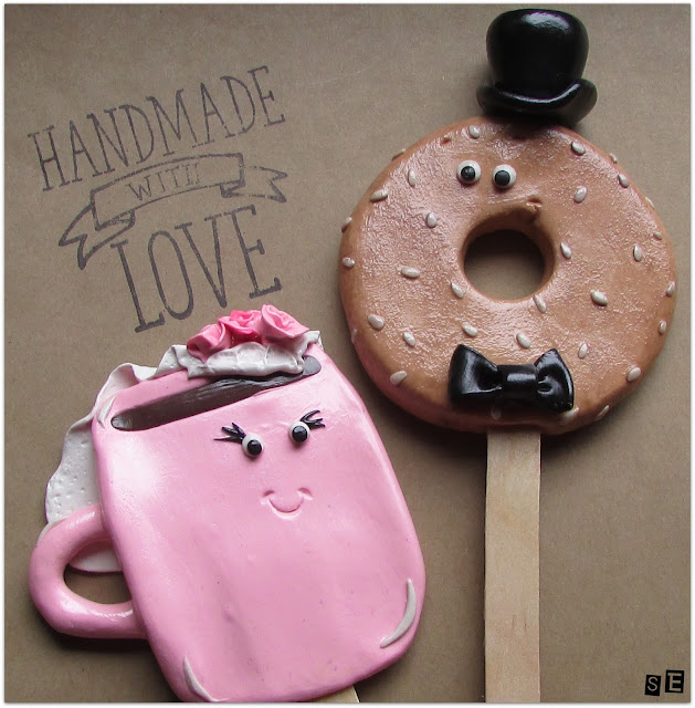 Samantha's Sweets and Sam's Sweet Art Coffee Meets Bagel Wedding Cake