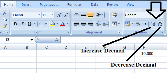 Cara menambah atau mengurangi angka nol dibelakang koma (desimal) excel ...