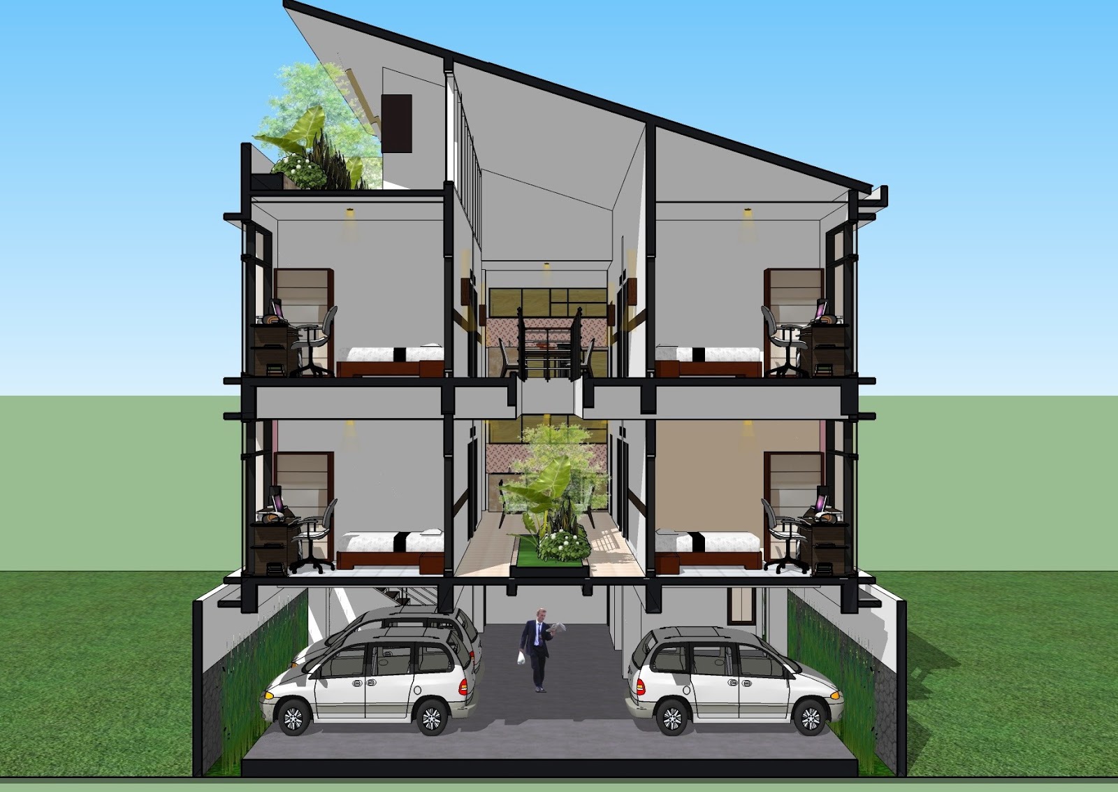 Gambar Taman Depan Rumah Minimalis  Grosir Baju Surabaya