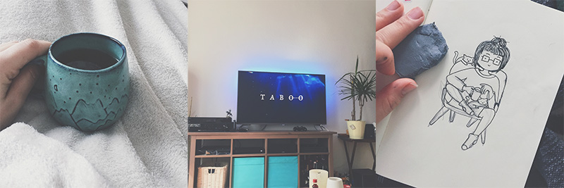 KuneCoco • "Picture my Day"-Day 22 • Tee trinken, Taboo schauen, doodlen KuneCoco • "Picture my Day"-Day 22 • Tee trinken, Taboo schauen, doodlen