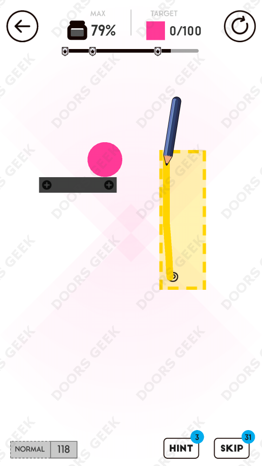 Draw Here Level 118 Doors Geek