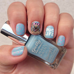 pug nails nail cute designs dahlia dog thanks well know pugs acrylic sundari mira wonky wedding name does animal toe