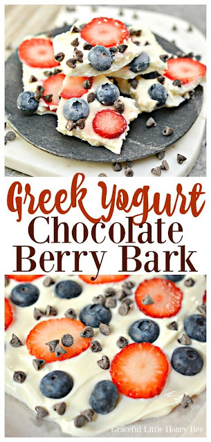 Greek Yogurt Chocolate Berry Bark