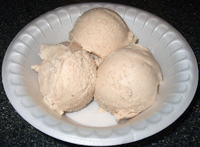 Scoops of ice cream.