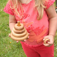 Lotes Toys Wooden Mini Stacking Rings (PY22)