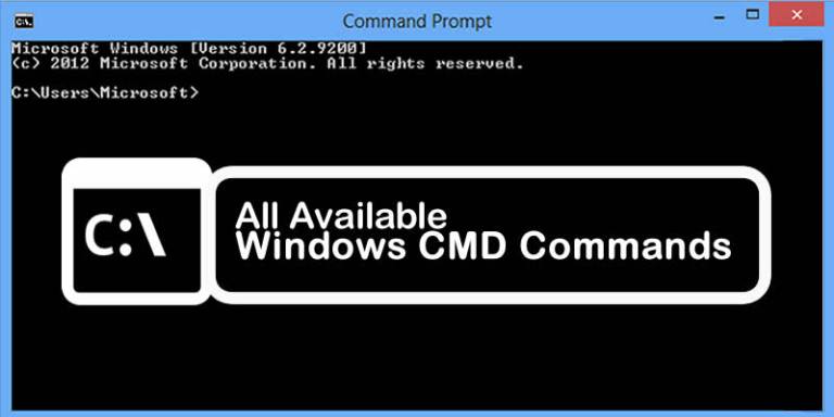جميع أوامر Windows Cmd سوف تحتاجها بتأكيد
