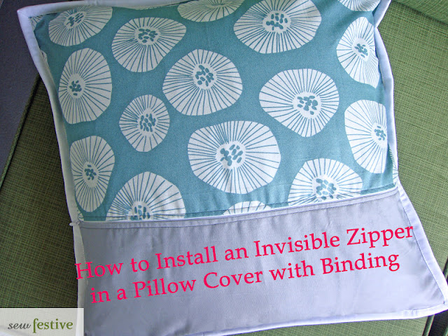 Sew Festive Handmade: How to Install an Invisible Zipper in a Pillow ...