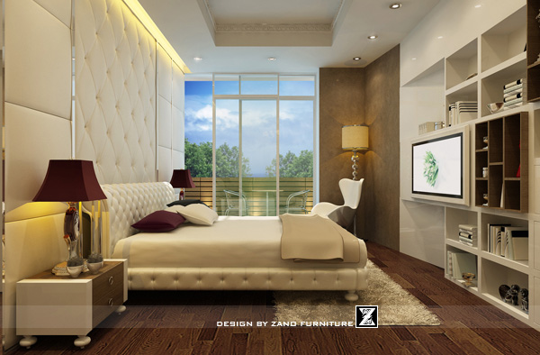 Thiết kế nội thất phòng ngủ 1 căn hộ 106S1 Sai Gon Pearl