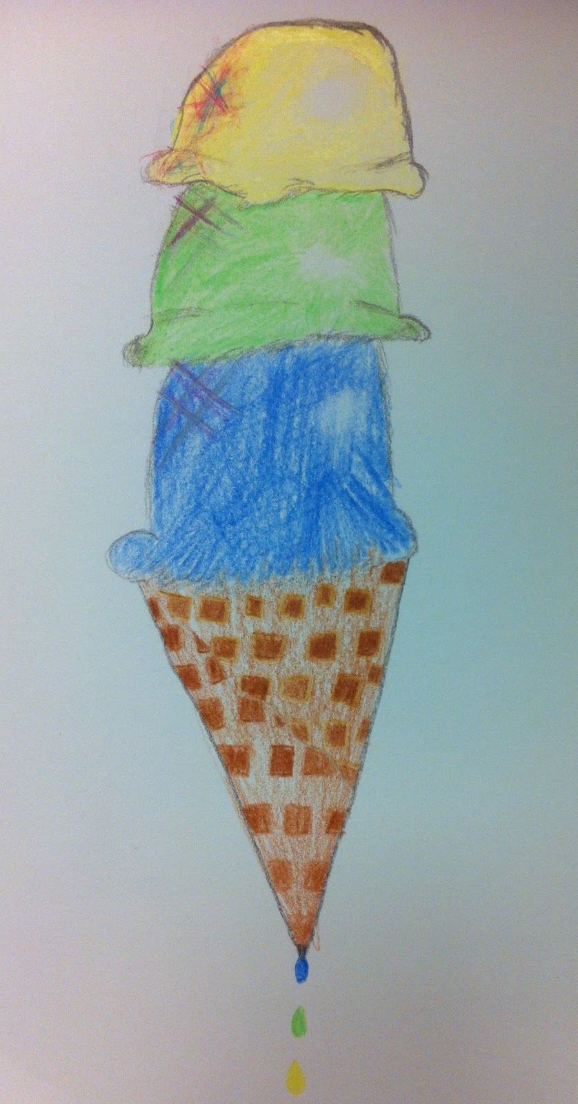 Angela Anderson Art Blog Ice Cream Colored Pencil