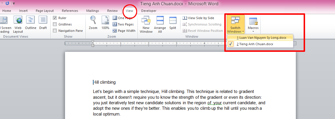 cách in nhiều file word cùng lúc