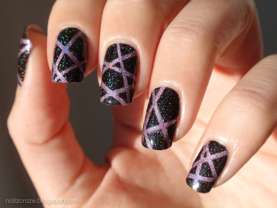 Zoya Storm & Purple Holographic Stripes - Nailz Craze