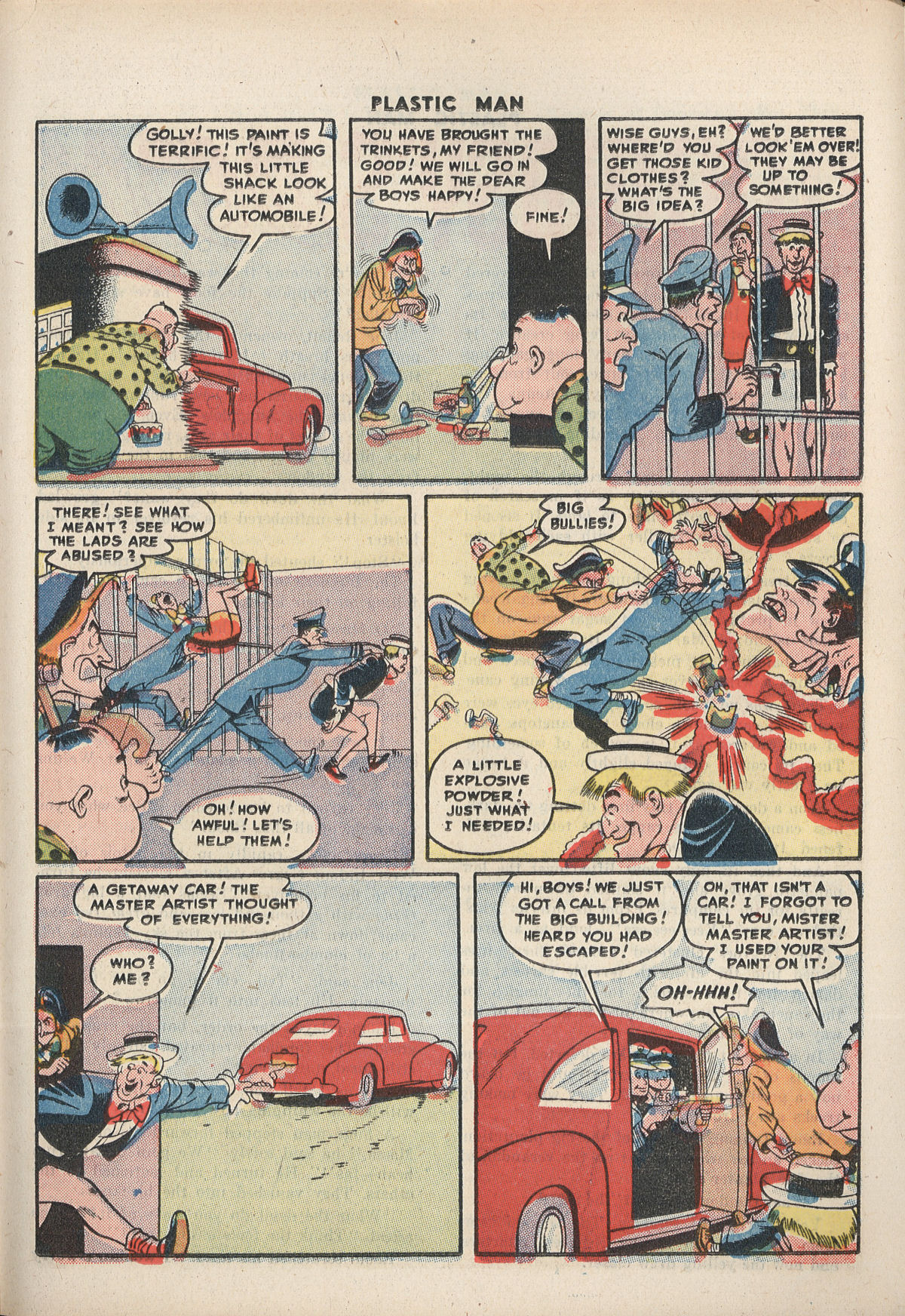 Read online Plastic Man (1943) comic -  Issue #8 - 33