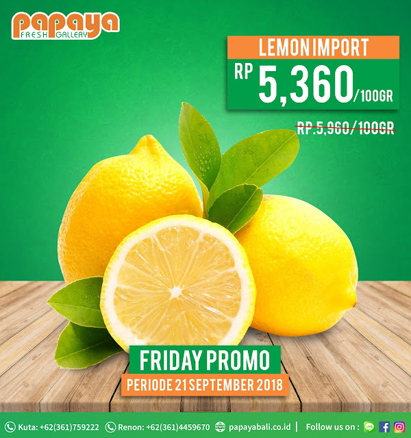 Papaya Bali Daily Promo 21 September 2018 PAPAYA FRESH GALLERY BALI