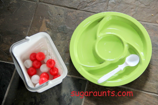Toddler Ping Pong Visual Motor Play - The OT Toolbox