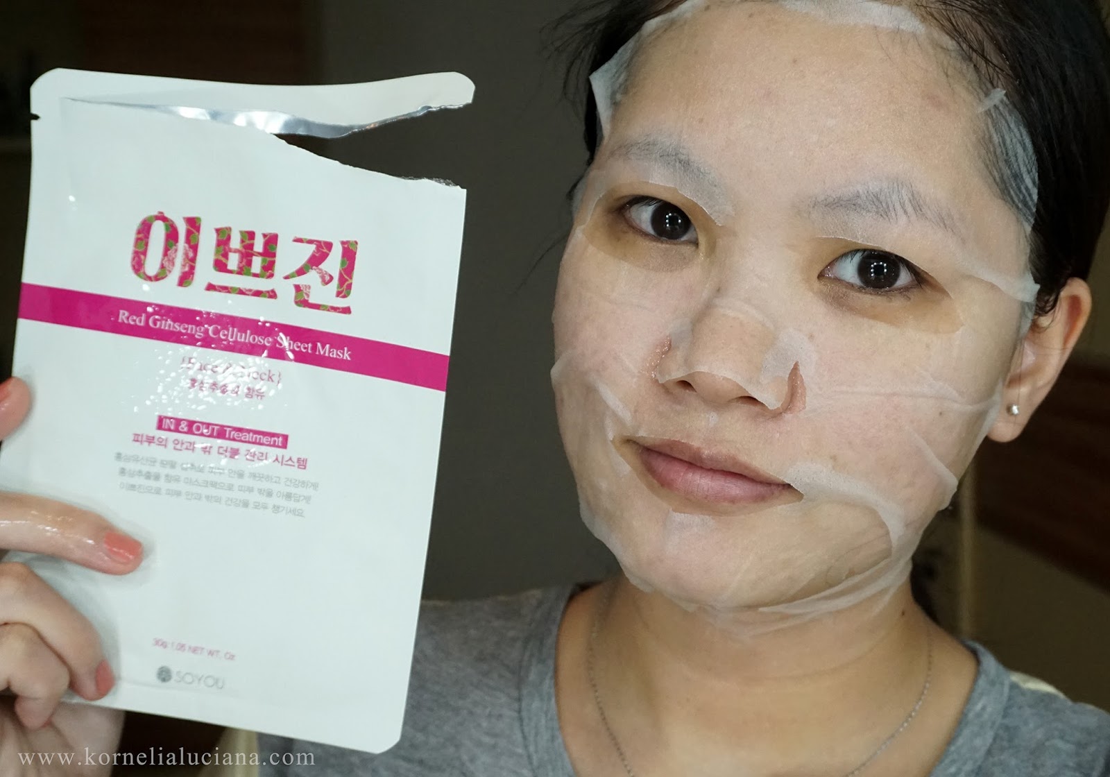 REVIEW Soyou Red Ginseng Cellulose Sheet Mask Tampil Cantik