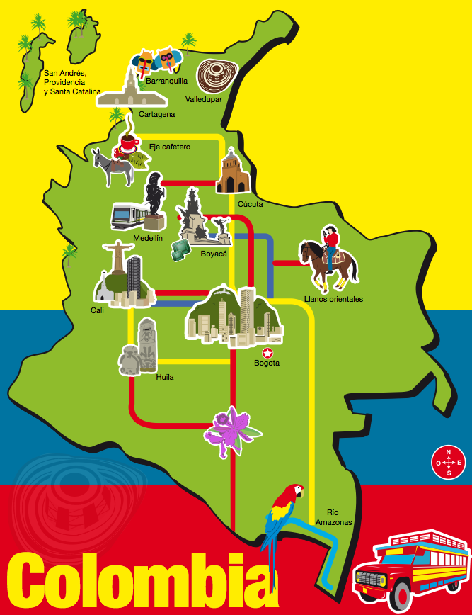 Temas Culturales Mapa Cultural De Colombia