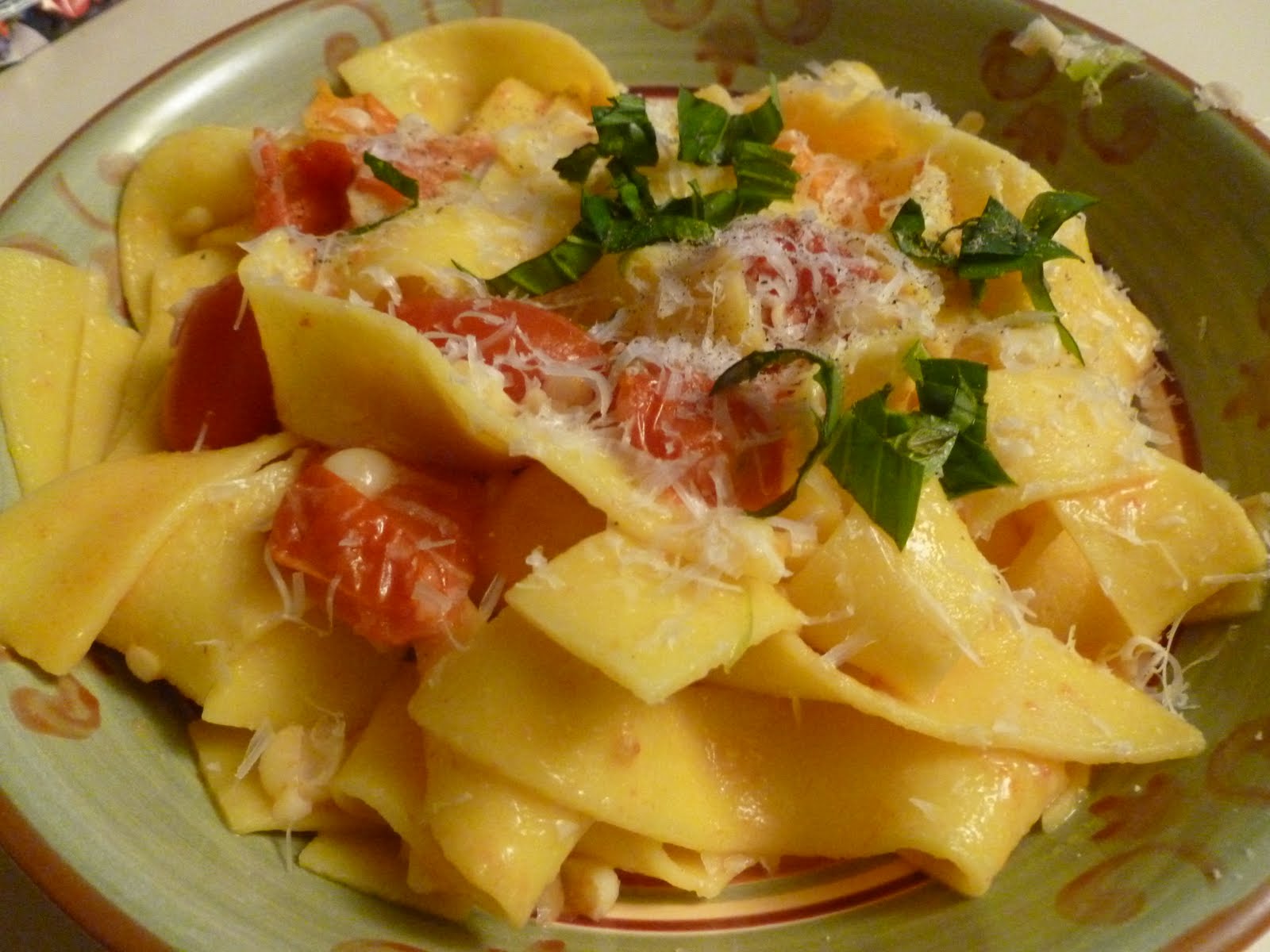 Wandering Voyager: Pappardelle with corn